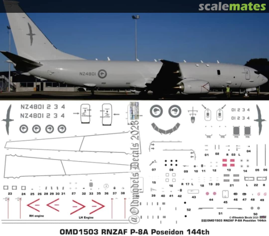 Boxart RNZAF P-8A Poseidon OMD1503 Oldmodels Decals