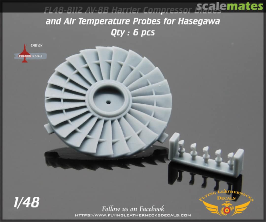 Boxart AV-8B Harrier compressor blades and Air Temperature probes FL48-8112 Flying Leathernecks