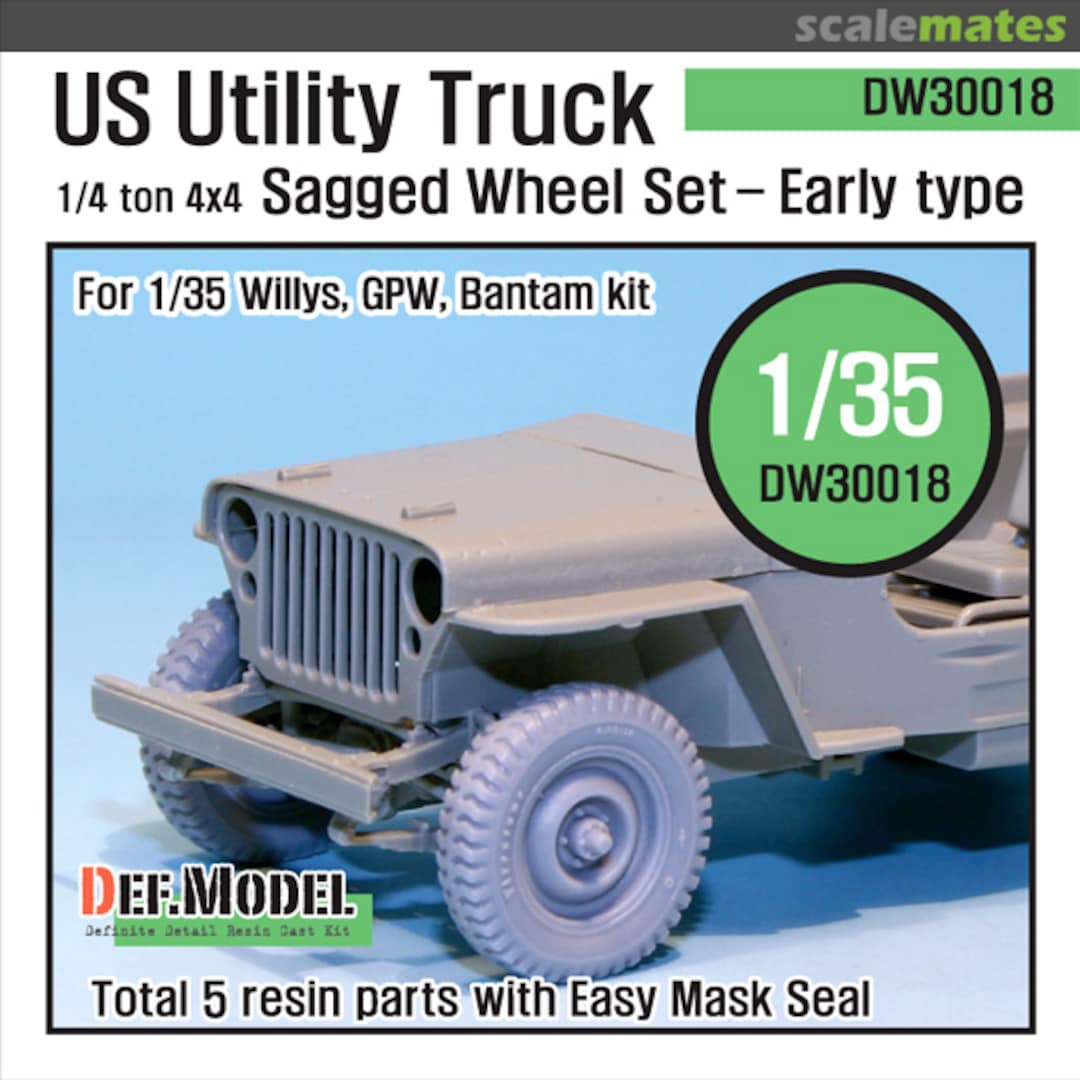 Boxart WW2 US 1/4 ton 'Early' Wheel set DW30018 Def.Model