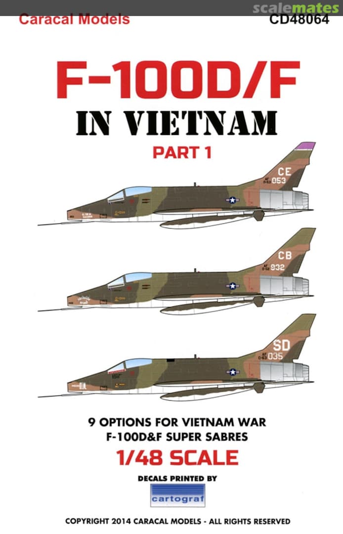 Boxart F-100 "Hun" in Vietnam - Part 1 CD48064 Caracal Models