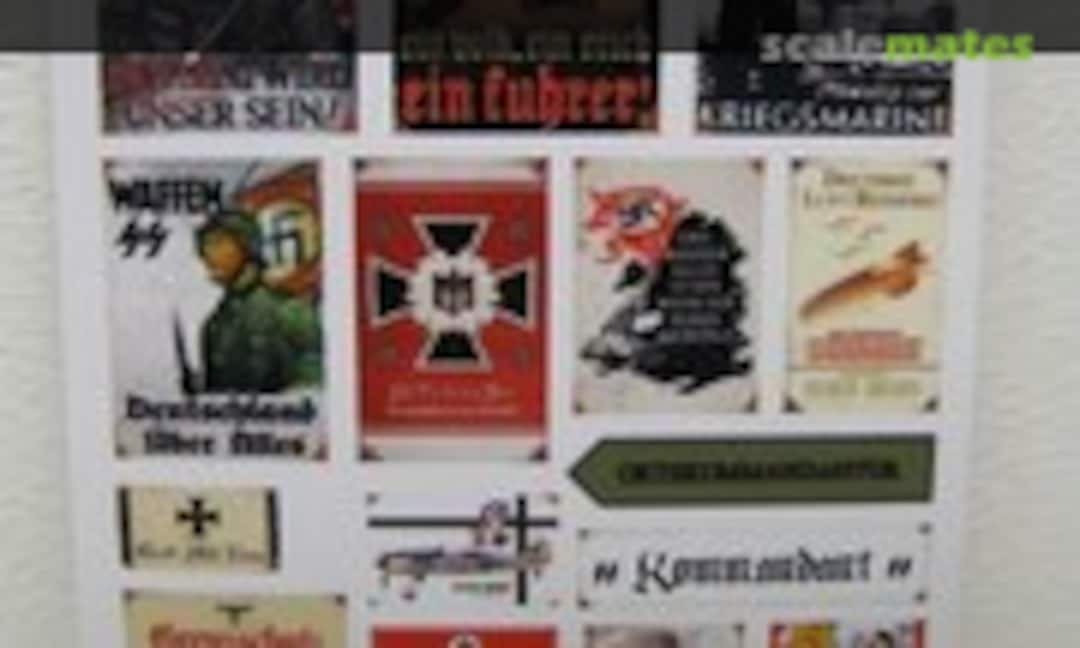 WWII German Enamel Signs Set 2 (19 Signs) (Reality in Scale 35229)