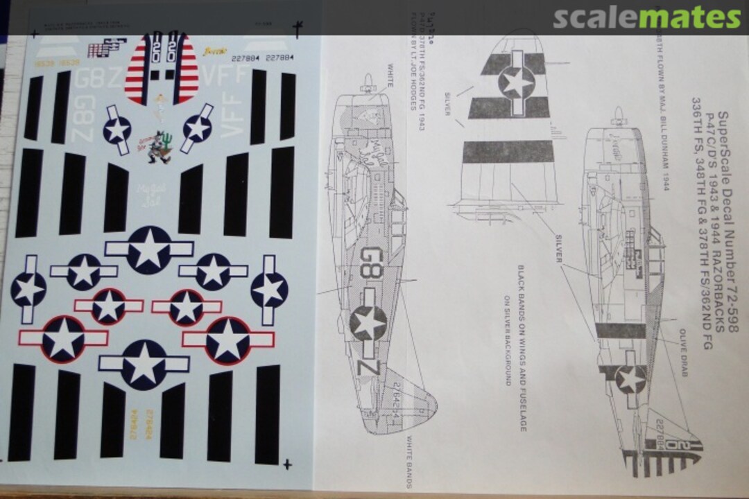 Contents P-47C/D Razorbacks 72-0598 SuperScale International