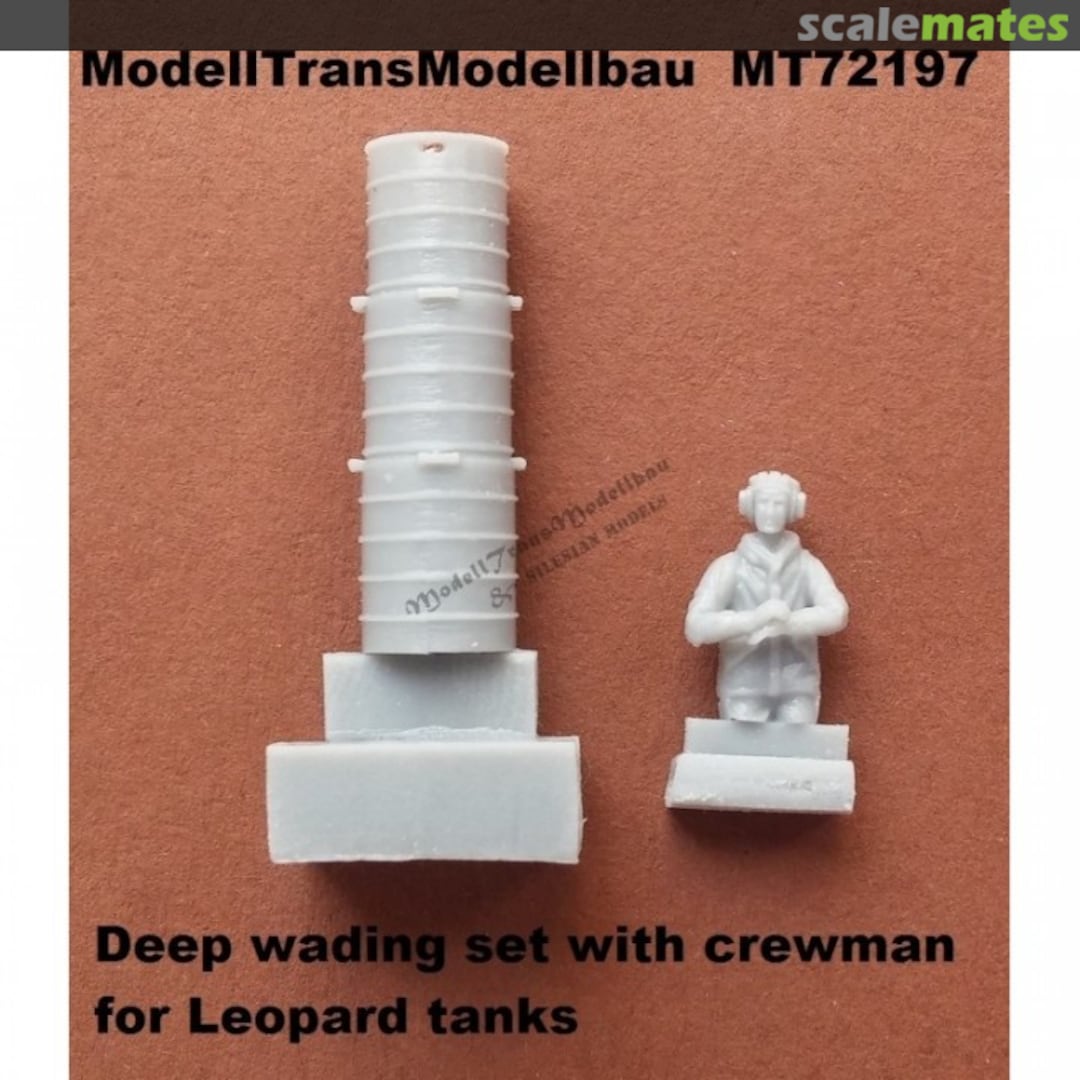 Boxart Deep wading set with crewman for Leopard tanks MT72197 Modell Trans Modellbau