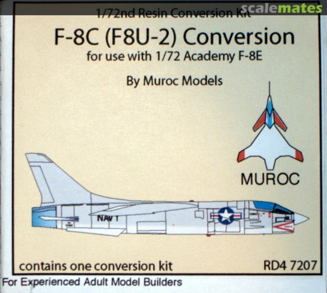 Boxart F-8C (F8U-2) Conversion RD4 7207 Muroc Models