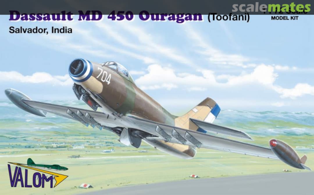 Boxart Dassault MD 450 Ouragan 72068 Valom