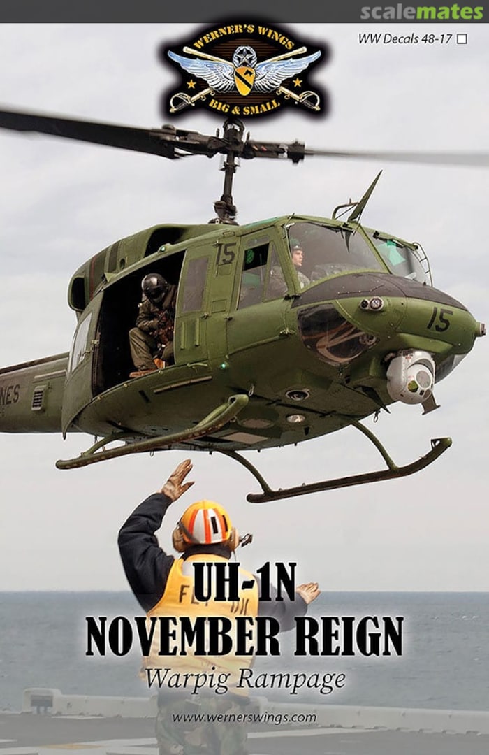 Boxart UH-1N November Reign WW Decals 48-17 Werner's Wings