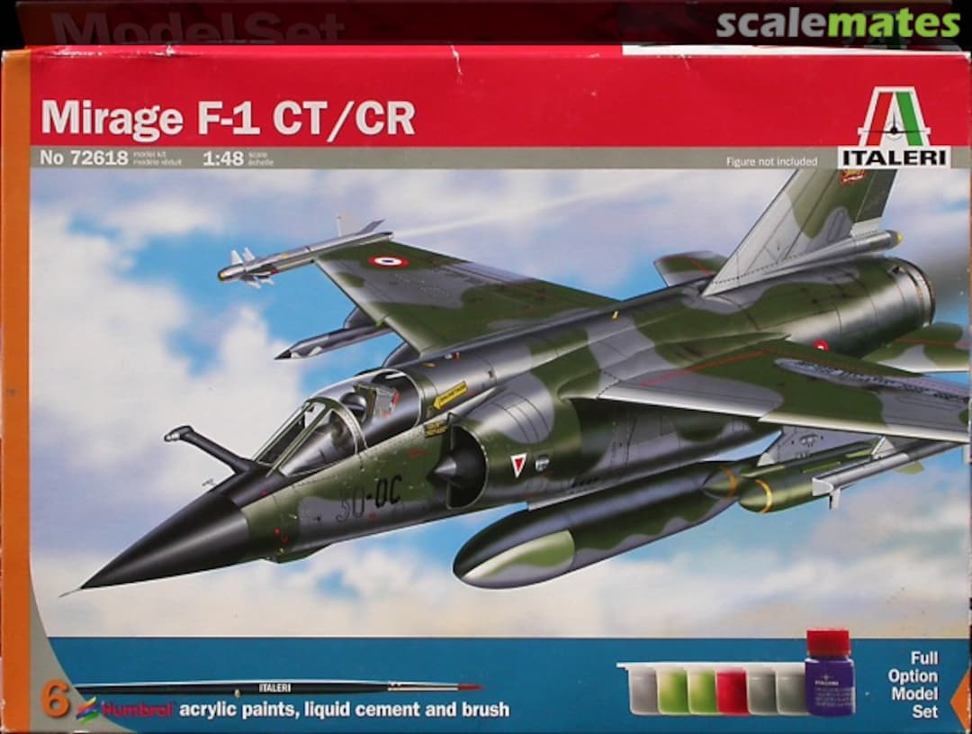 Boxart Mirage F.1 CT/CR 72618 Italeri