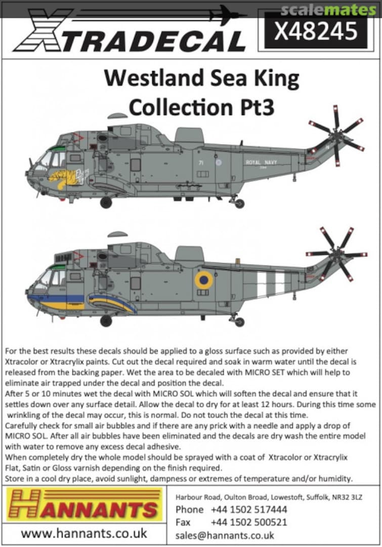 Boxart Westland Sea King X48245 Xtradecal