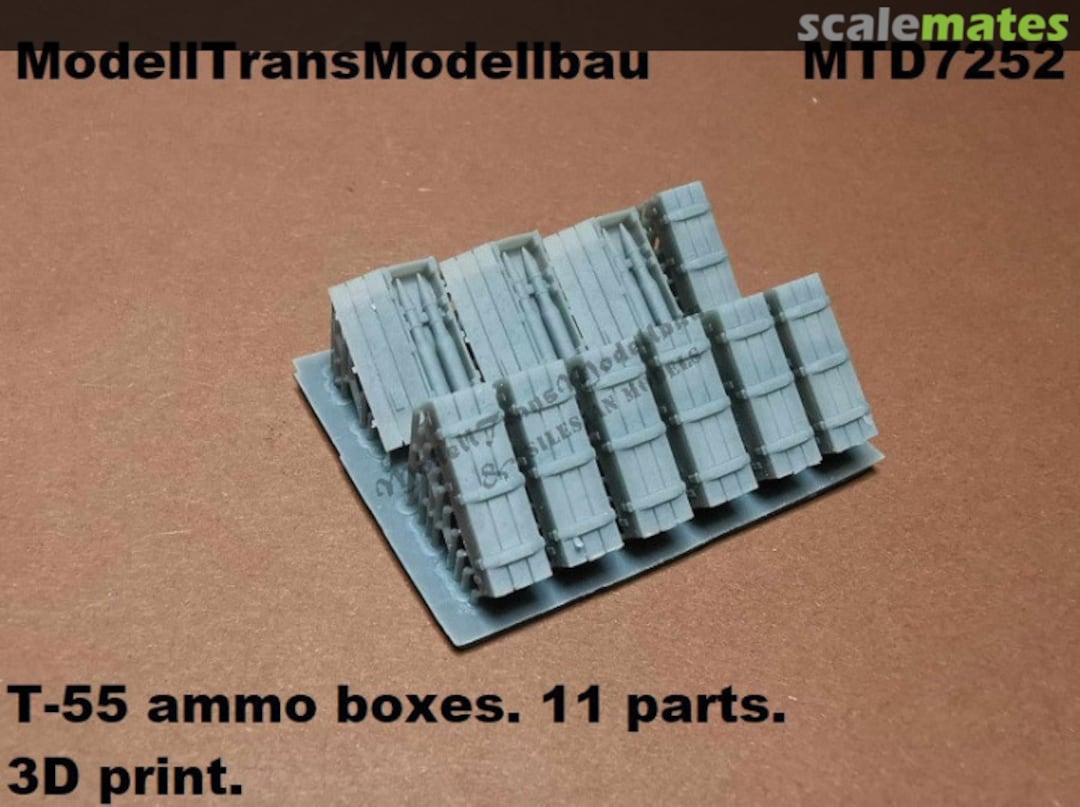 Boxart T-55 ammo boxes MTD7252 Modell Trans Modellbau