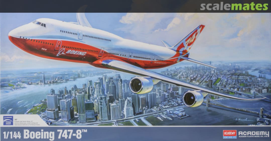 Boxart Boeing 747-8 12647E Academy