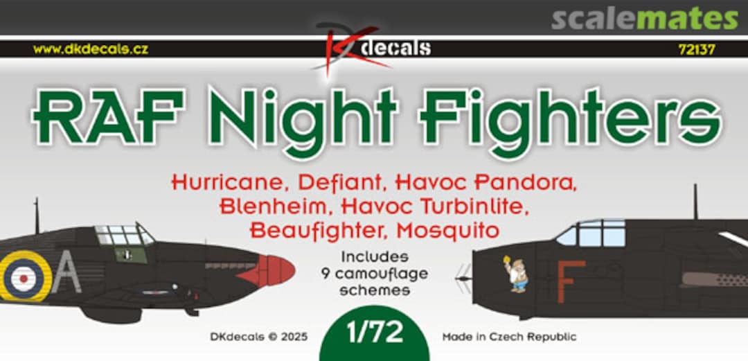 Boxart RAF Night Fighters 72137 DK Decals