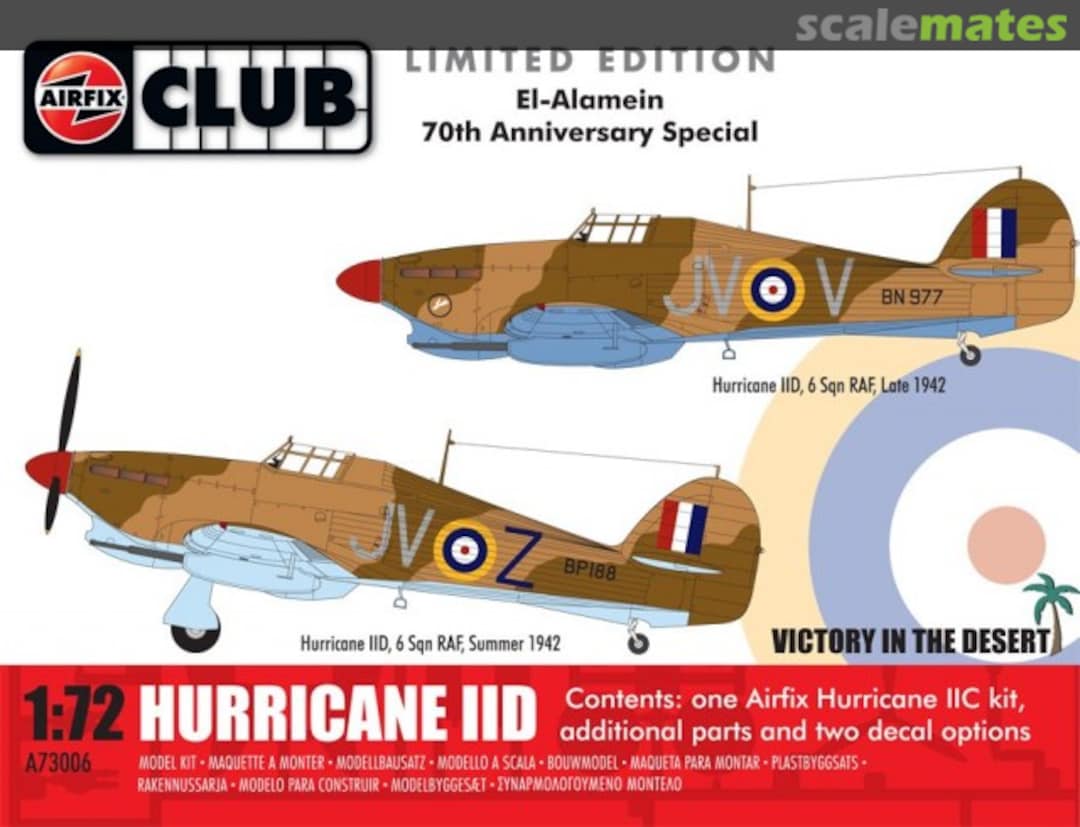 Boxart Hawker Hurricane IID - El-Alamein 70th Anniversary Special A73006 Airfix