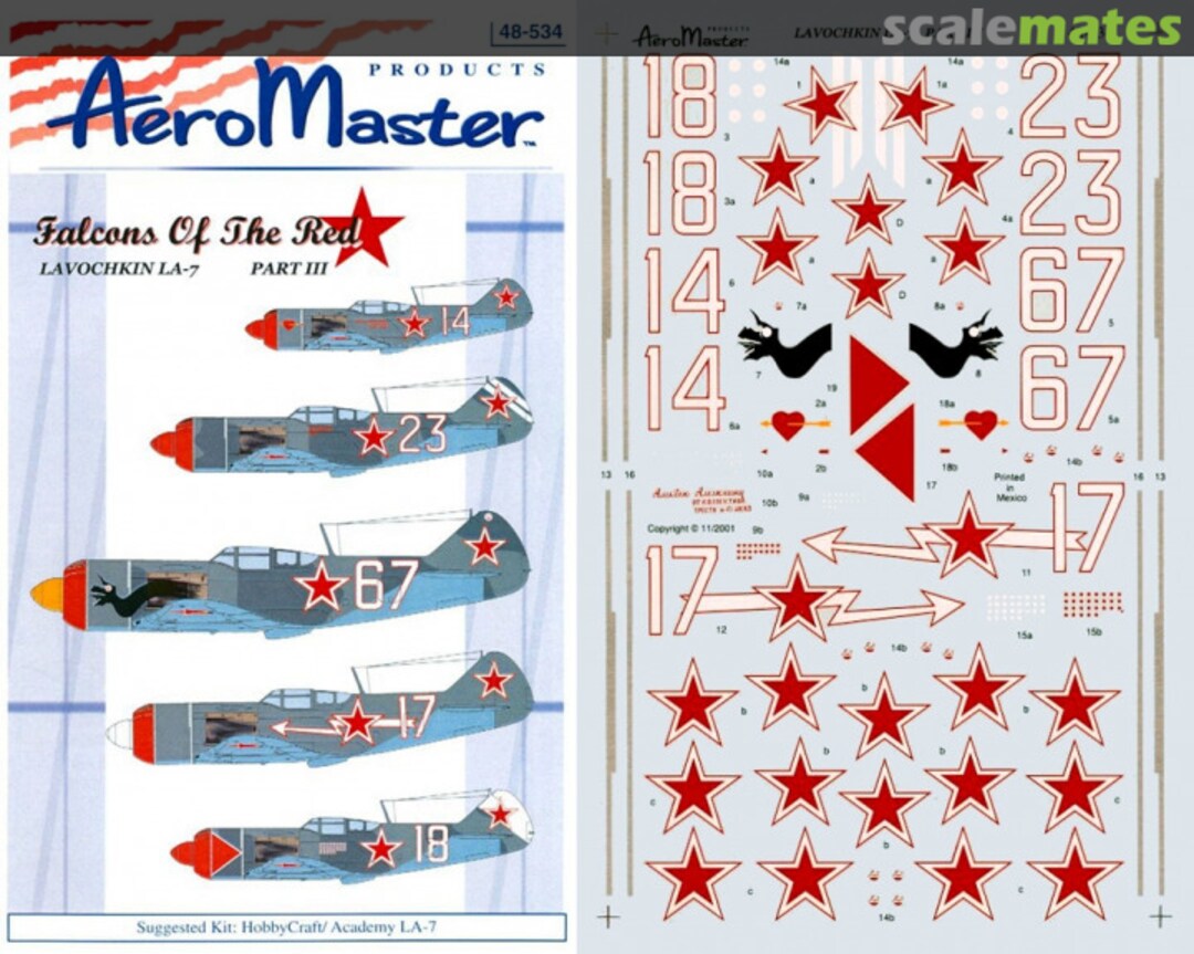 Boxart Falcons of the Red Star Part III 48-534 AeroMaster