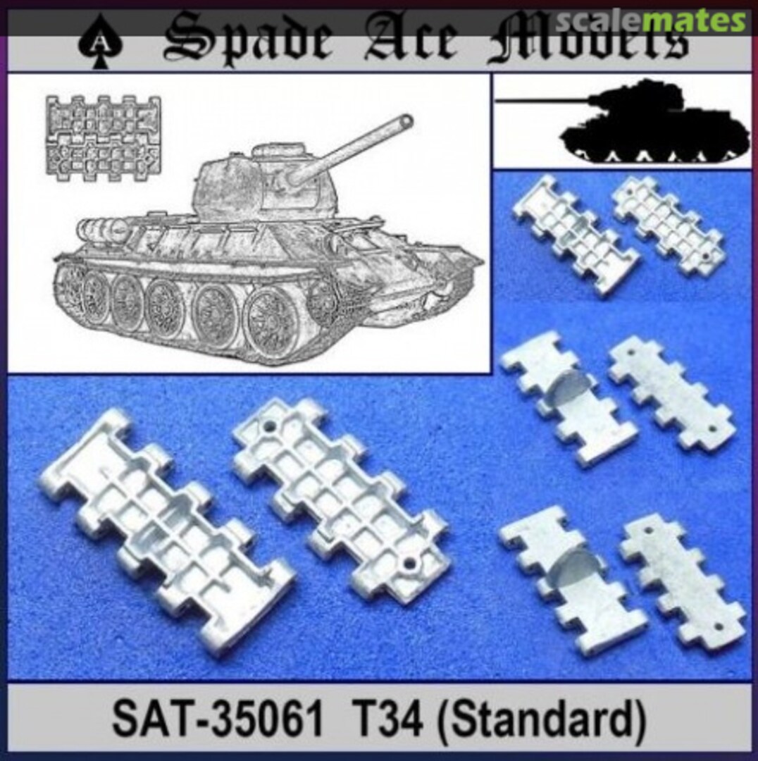 Boxart Metal Track Russian T-34 Model 1944 SAT-35061 Spade Ace Models