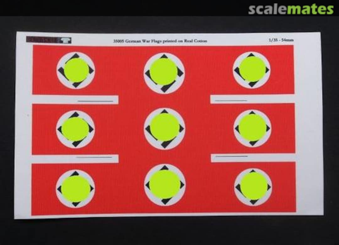 Boxart German War Flags on Real Cotton 35005 Reality in Scale