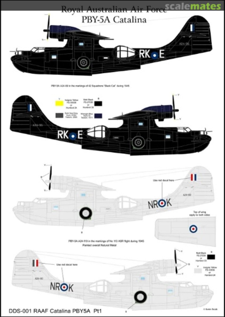 Boxart RAAF PBY-5A Catalina DDS-001 Ronin Decals