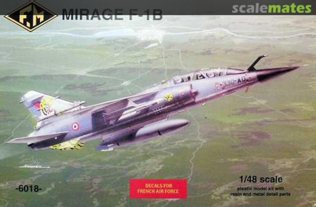 Boxart Dassault Mirage F-1B 6018 Fonderie Miniature