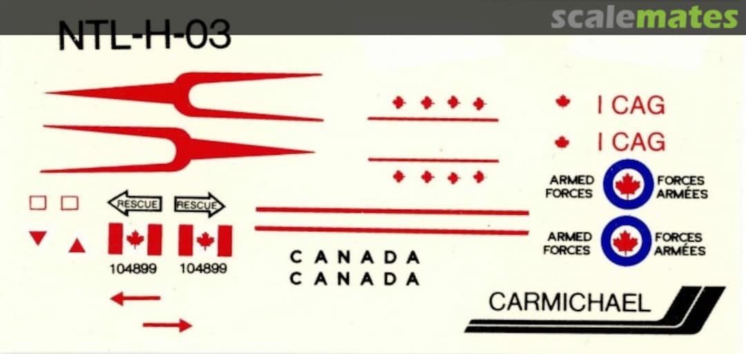 Boxart CF-104 NTL-H-03 Carmichael Decals