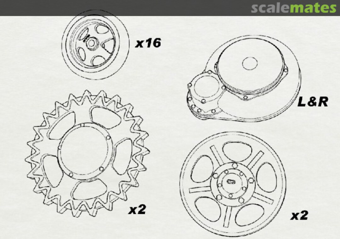 Boxart STZ Drive Train Kit 35002 Panzer Concepts