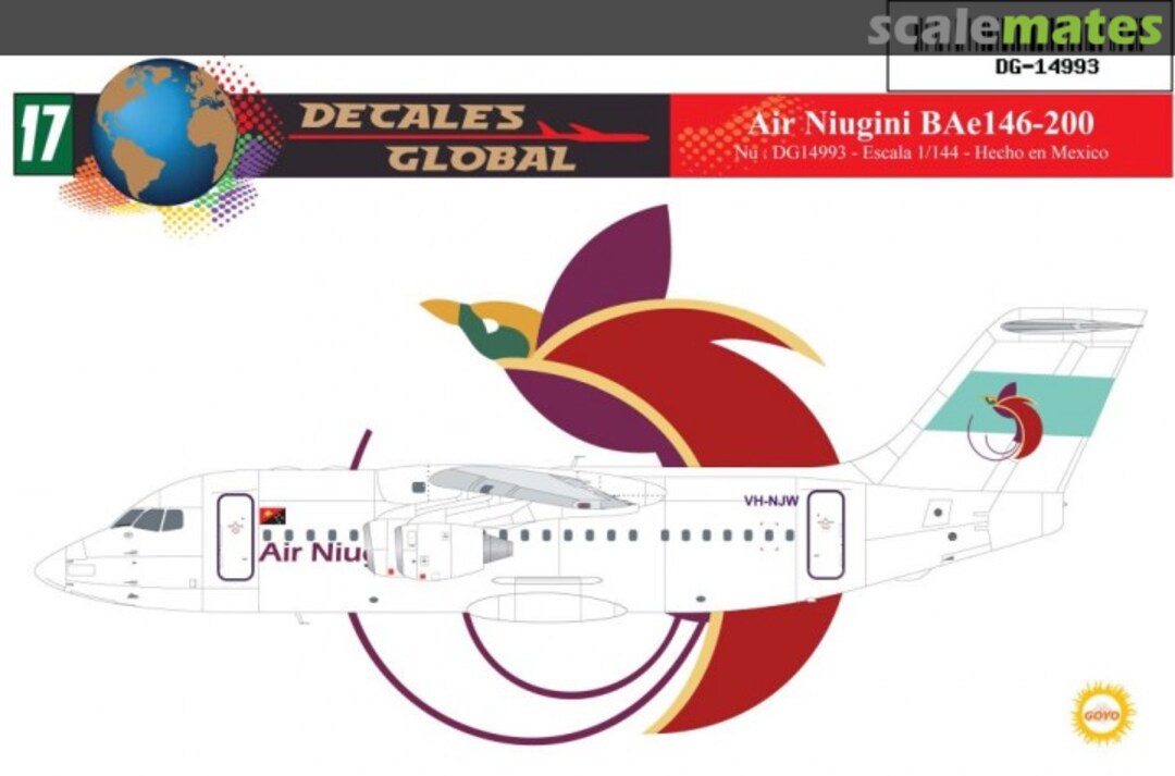 Boxart AIR NIUGINI BAE 146-200 DG14993 Decales Global