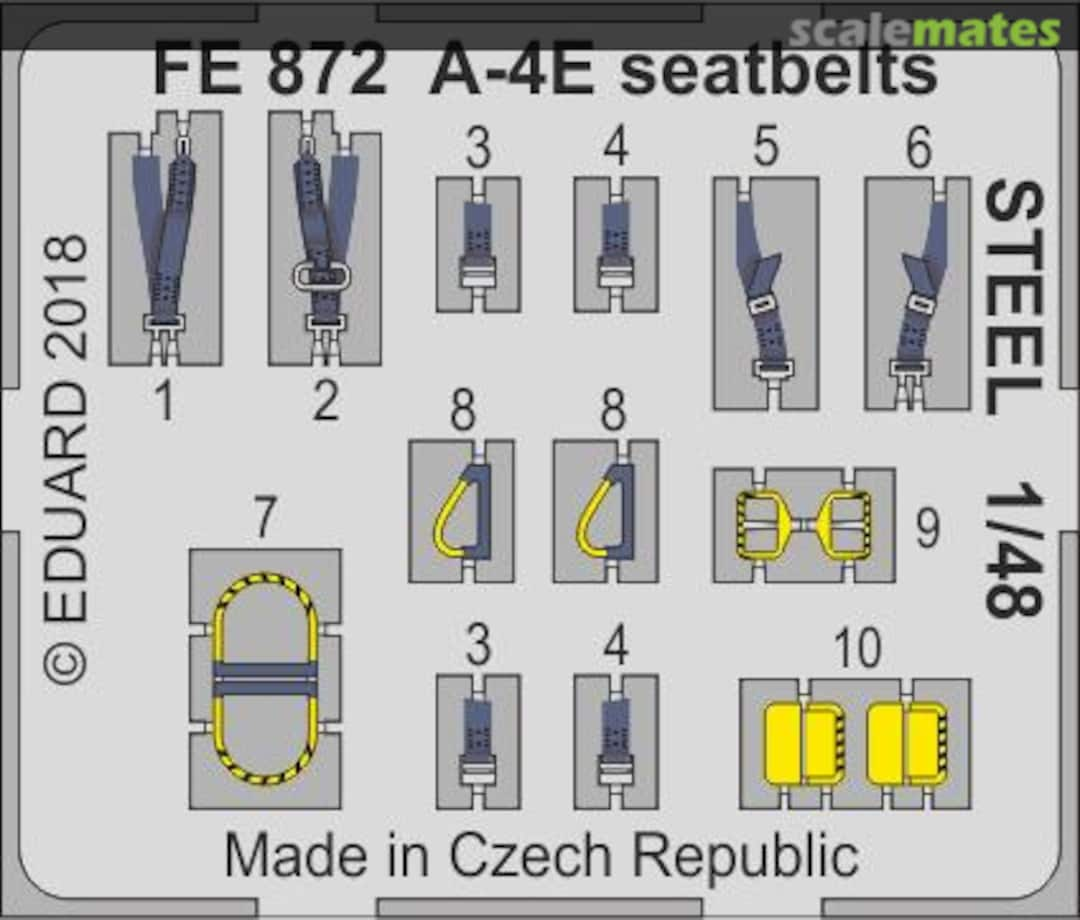 Boxart A-4E - Seatbelts (Steel) FE872 Eduard