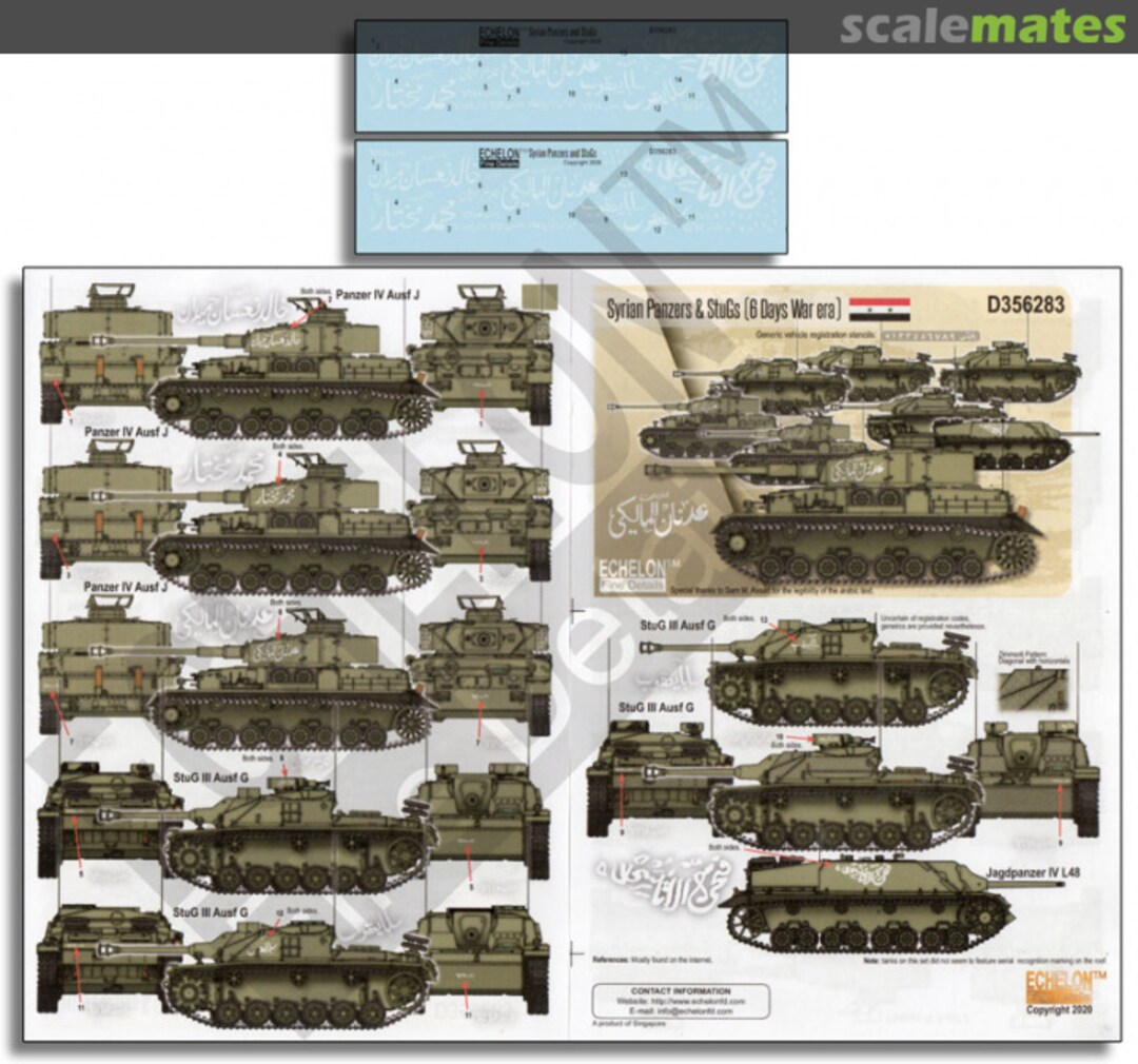 Boxart Syrian Panzers & StuGs D356283 Echelon Fine Details