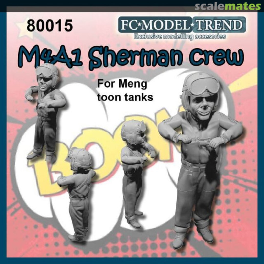 Boxart M4A1 Sherman crew 80015 FC Model Trend