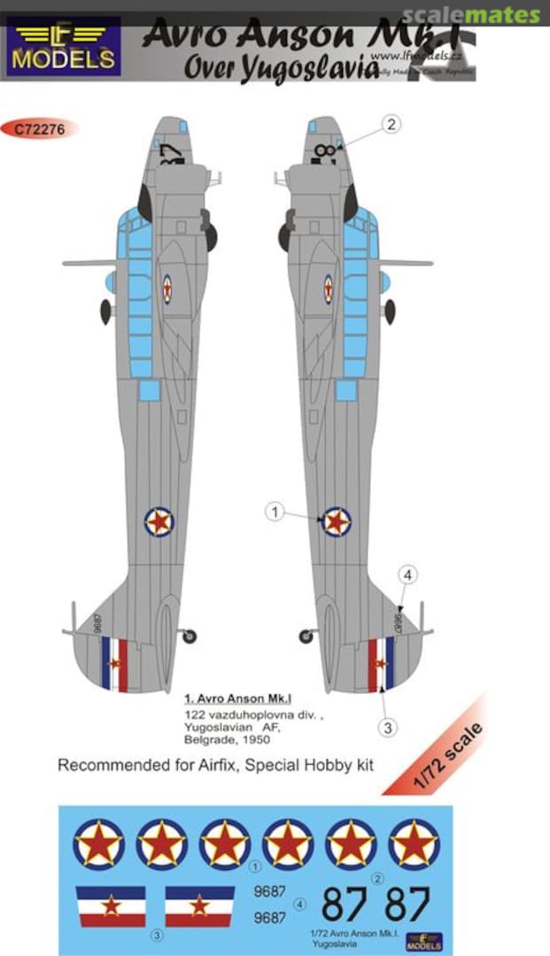 Boxart Avro Anson Mk.I C72276 LF Models