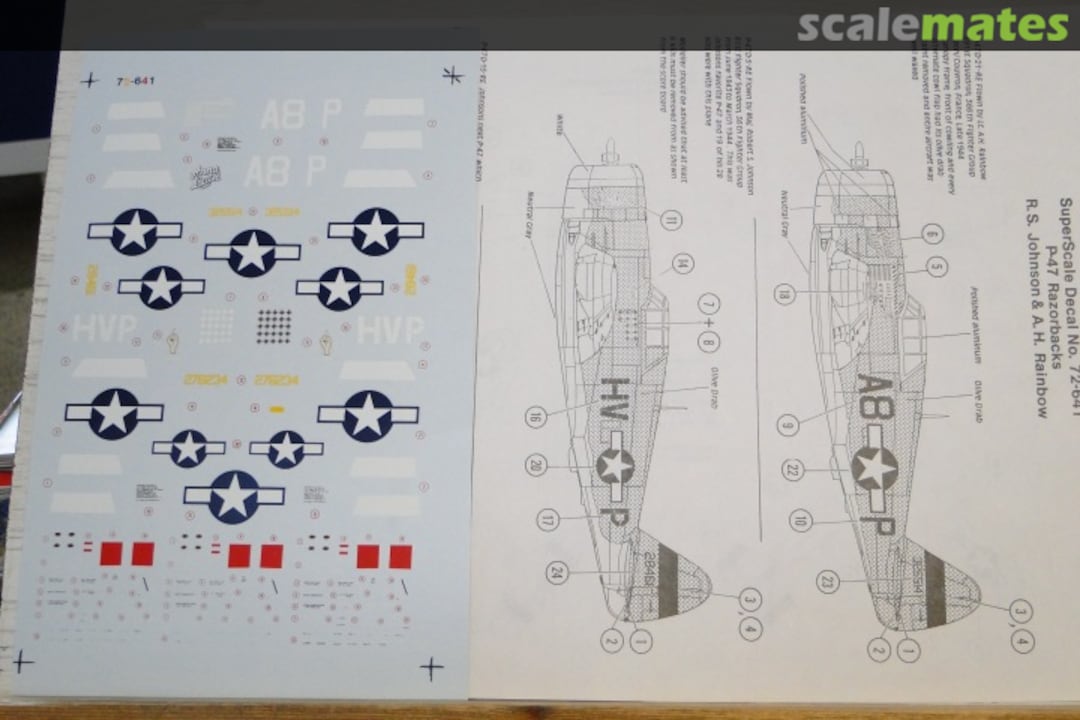 Boxart P-47D Razorbacks 72-0641 SuperScale International