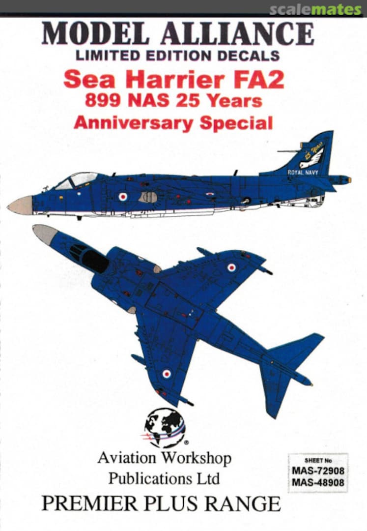 Boxart Sea Harrier FA.2 MAS-72908 Model Alliance