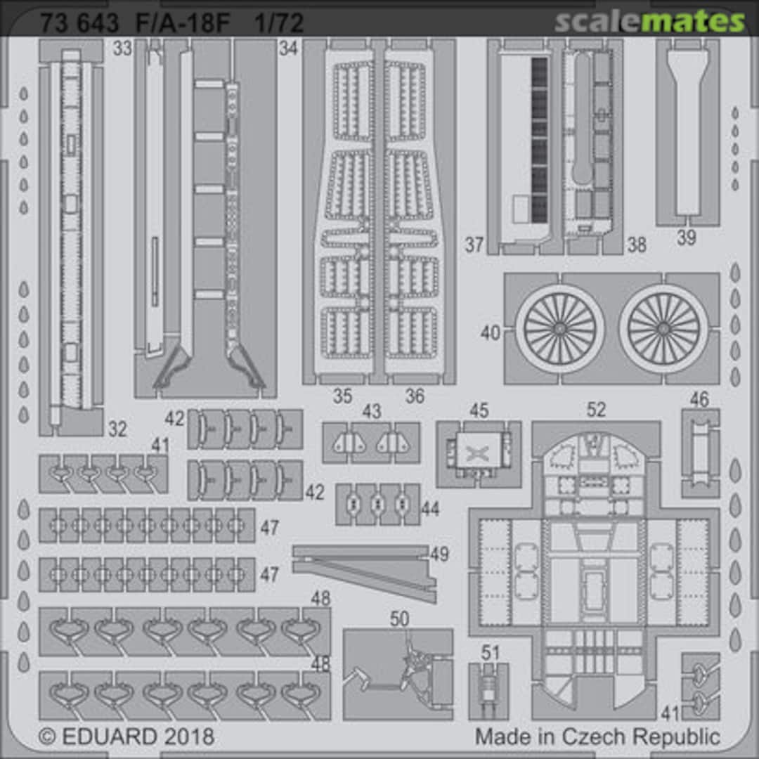 Boxart Boeing F/A-18F Super Hornet 73643 Eduard