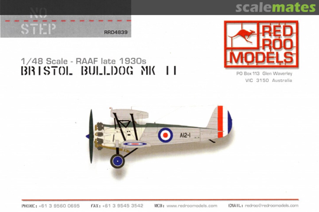 Boxart Bristol Bulldog RRD4839 Red Roo Models