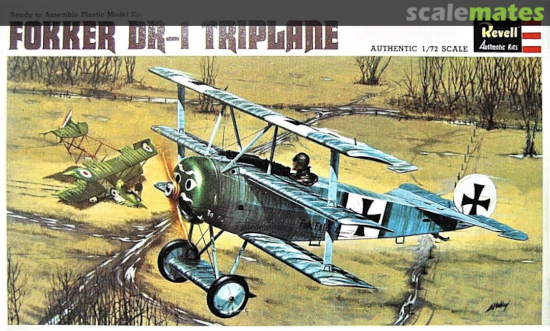 Boxart Fokker Dr-1 Triplane H-652 Revell Japan