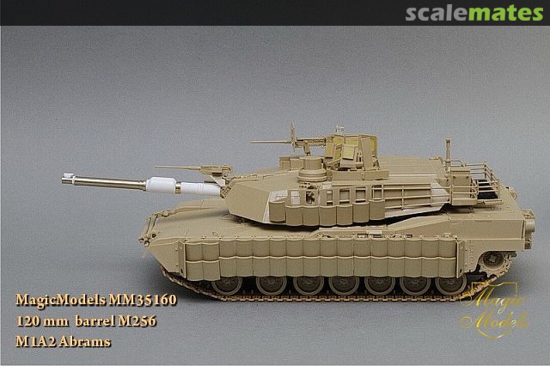 Boxart 120 mm barrel M256. M1A2 Abrams MM35160 Magic Models