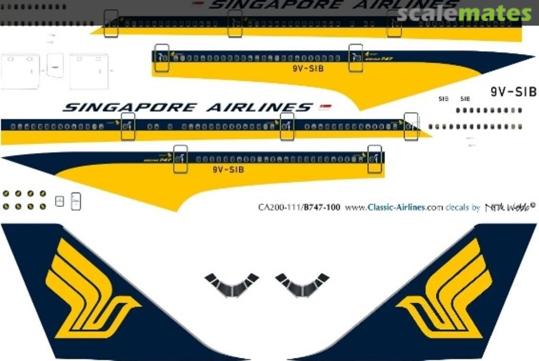 Boxart SIA 747 CA200-111 Classic Airlines