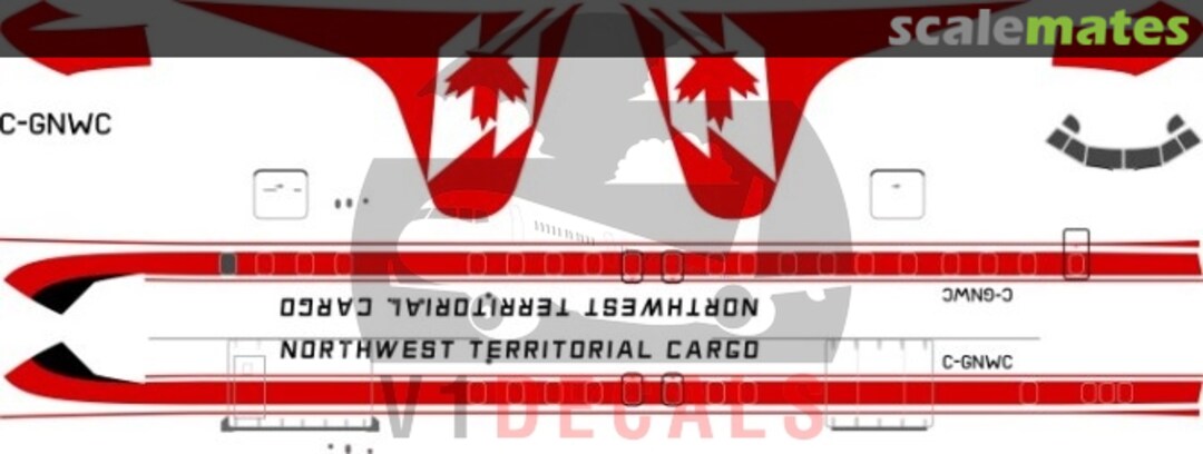 Boxart Northwest Territorial Cargo Lockheed L-188 Electra V1D0179-144 V1 Decals