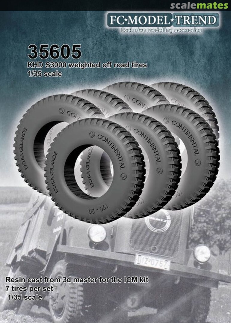 Boxart KHD S3000 Weighted Off-Road Tyres 35605 FC Model Trend