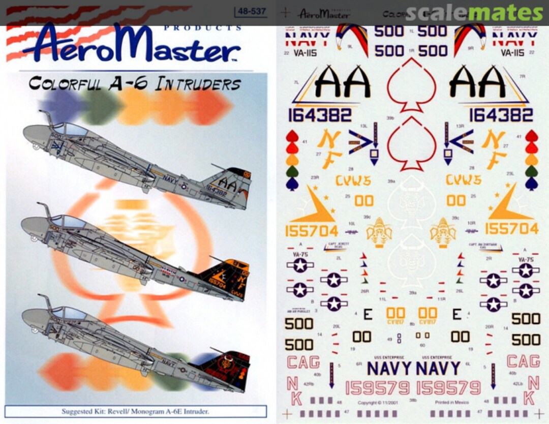 Boxart Coloful A-6 Intruders 48-537 AeroMaster