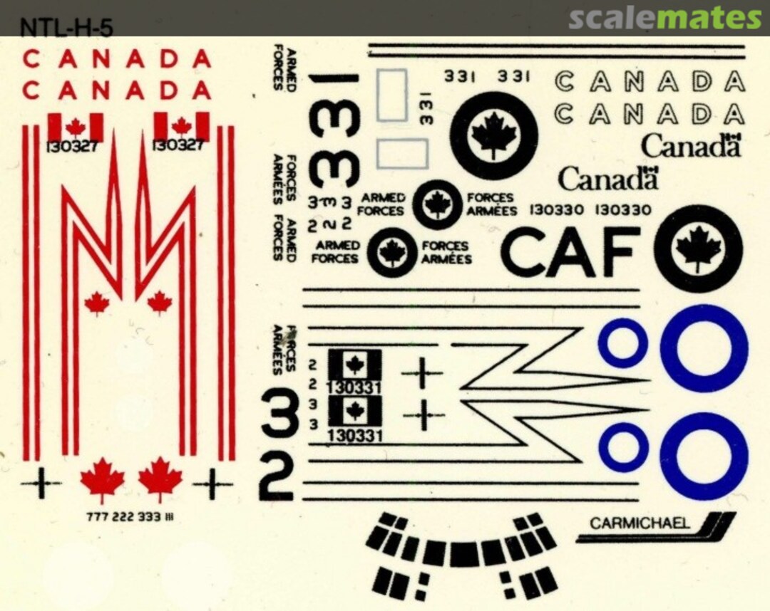 Boxart CH-130 NTL-H-5 Carmichael Decals