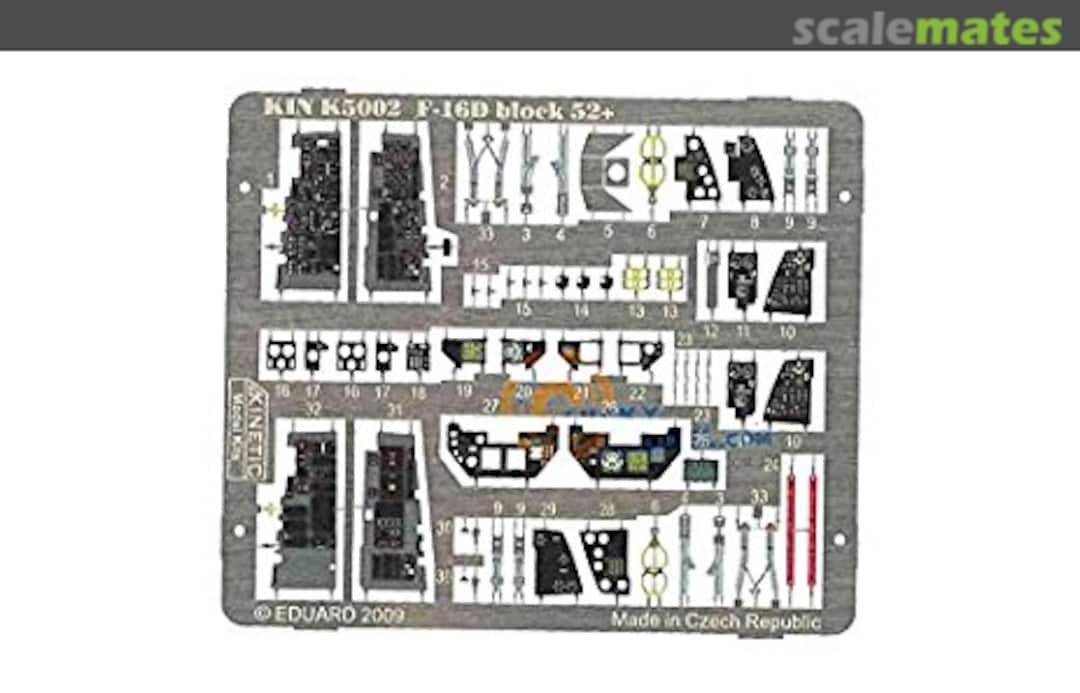 Boxart F-16D Block 52+ detail set K5002 Kinetic