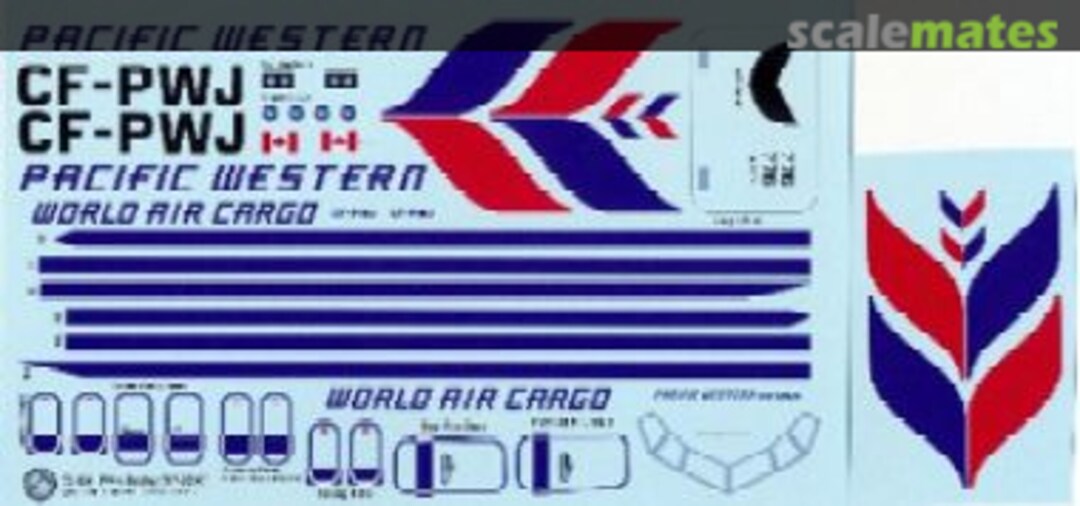 Boxart Boeing 707-351C 72-036 Whiskey Jack Decals