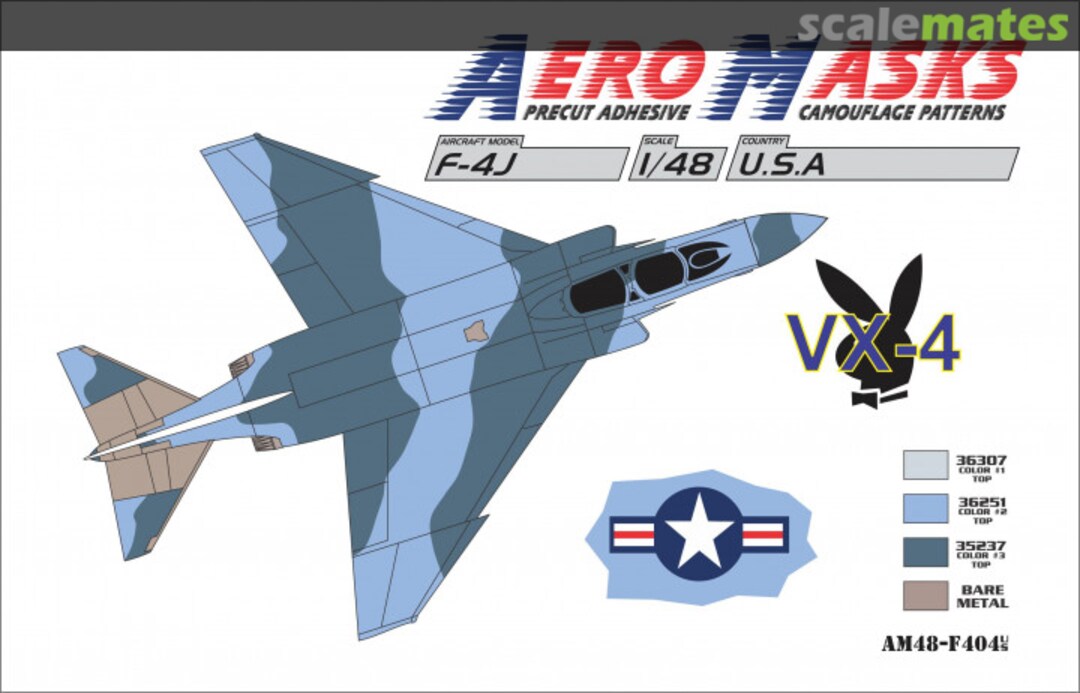 Boxart F-4J USA VX-4 AM48-F404 AeroMasks