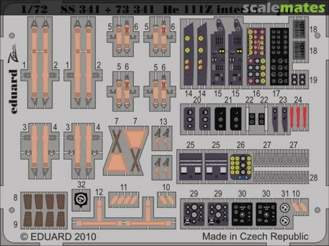 Boxart He 111Z interior SS341 Eduard