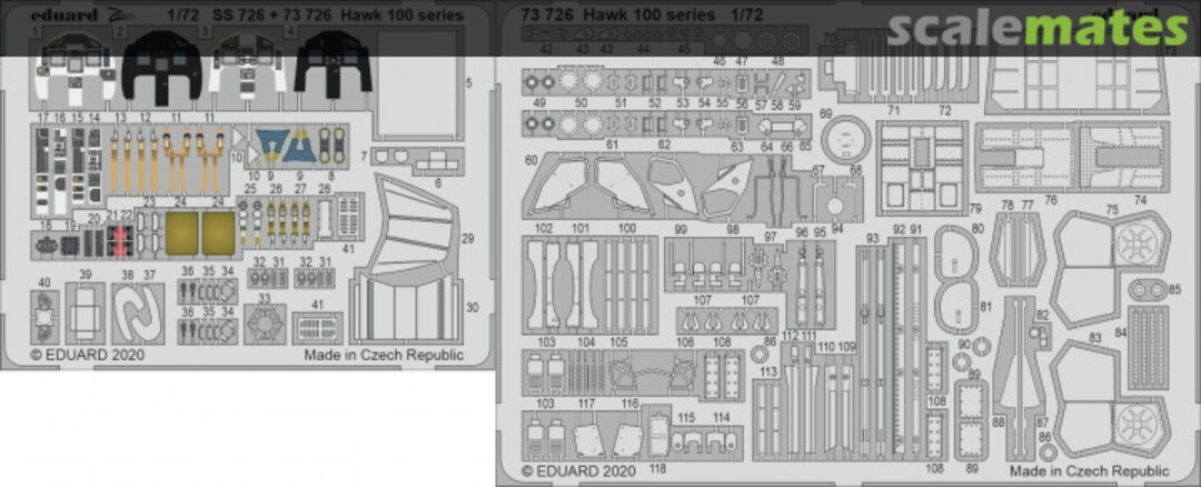 Boxart Hawk 100 series 73726 Eduard