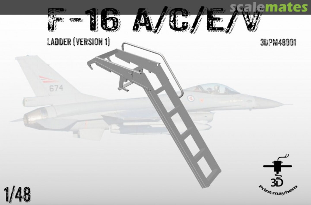 Boxart Boarding Ladder for F-16 A/C/E/V (Version 1) 3DPM48001 3D Print Mayhem