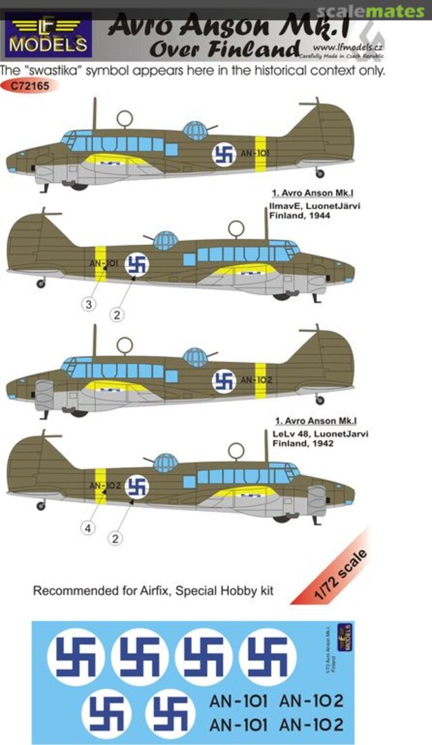 Boxart Avro Anson Mk.I C72278 LF Models