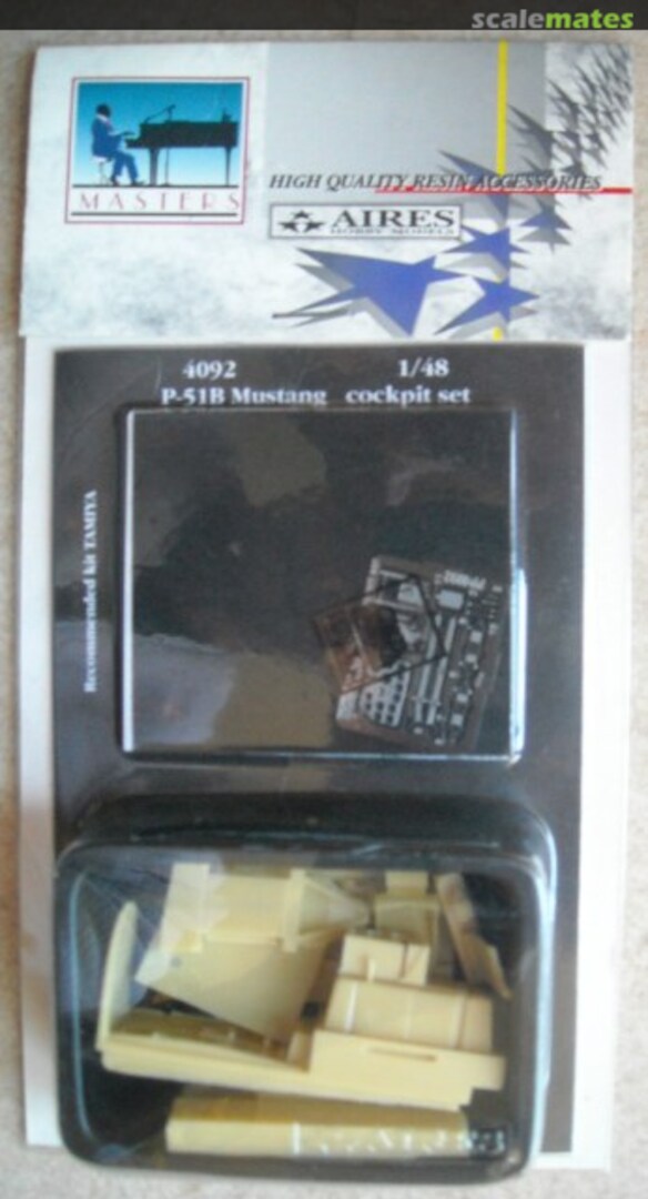 Boxart P-51B Mustang cockpit 4092 Aires