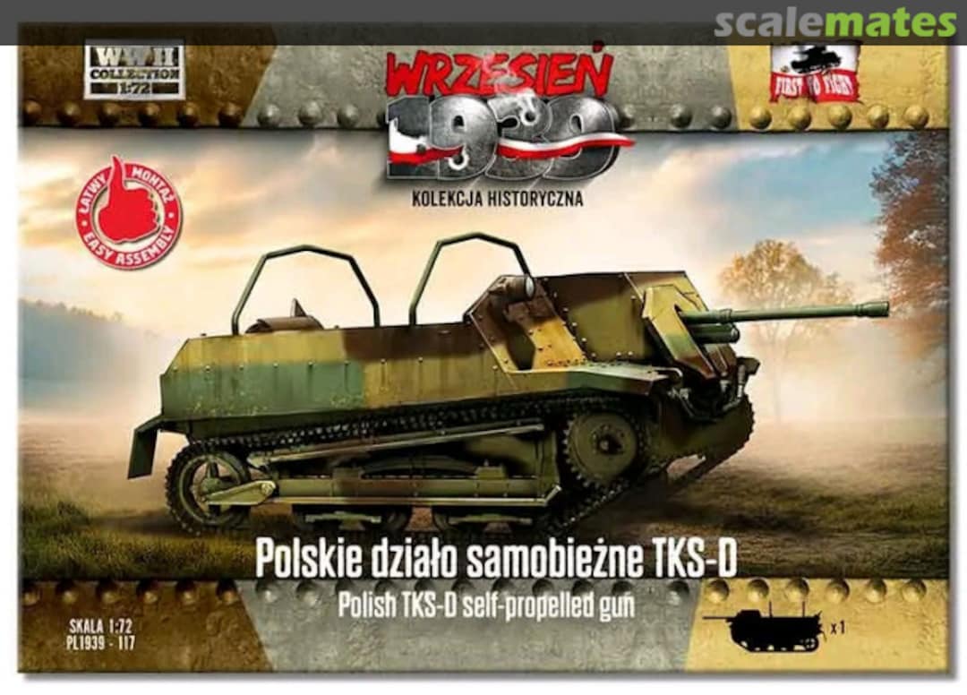 Boxart Polish TKS-D self-propelled gun PL1939-117 First to Fight