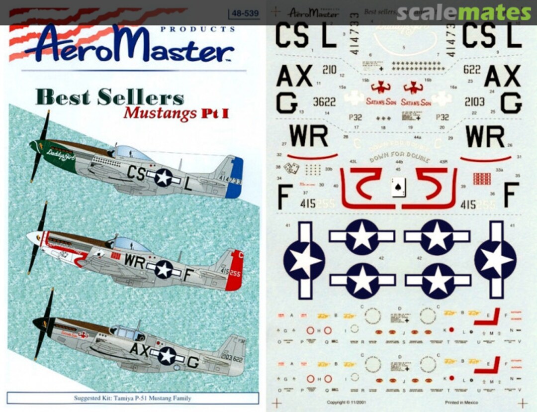 Boxart Best Sellers, Mustangs Pt I 48-539 AeroMaster