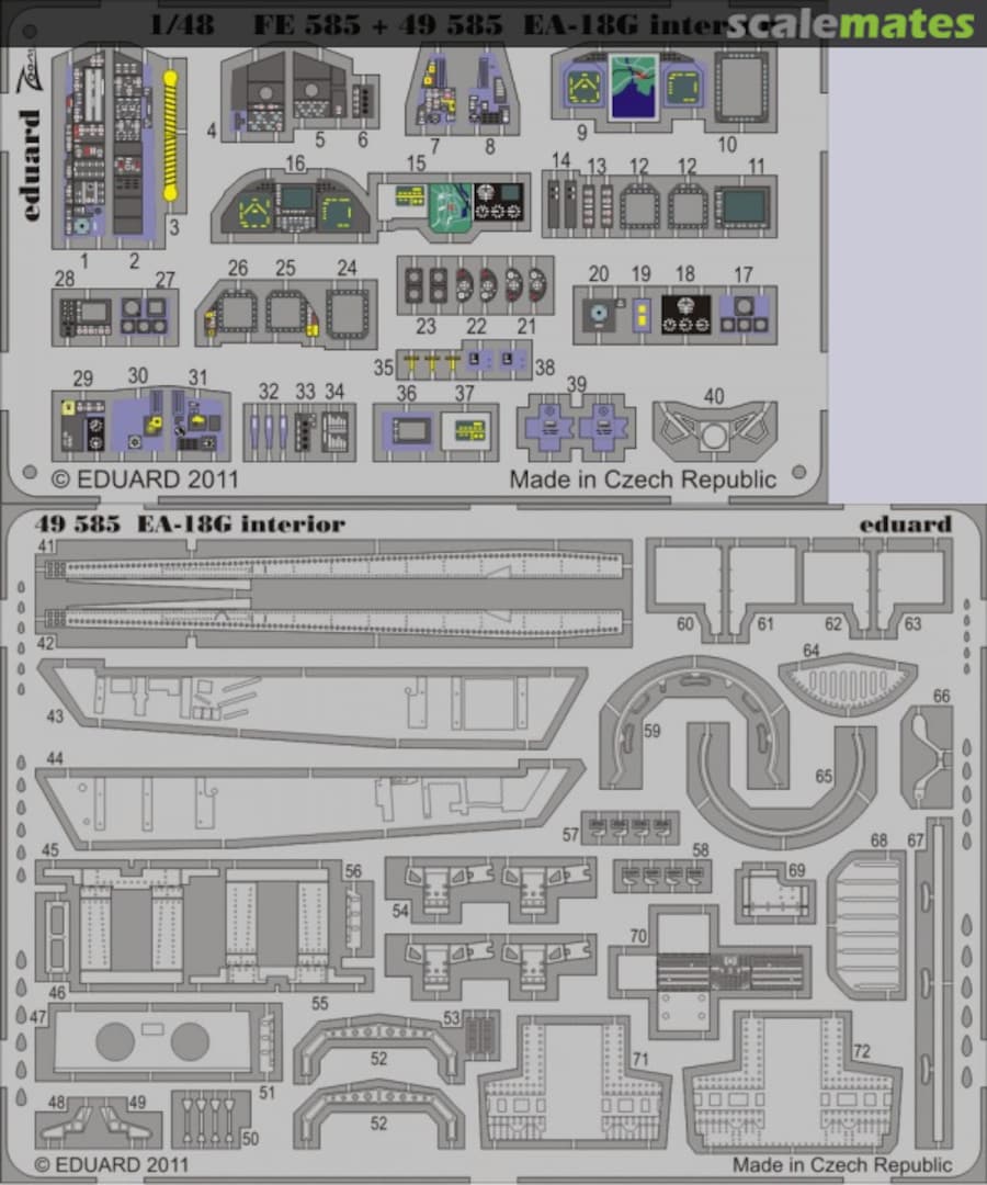 Boxart Boeing EA-18G Interior S. A. 49585 Eduard